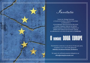 invitatie O Romanie doua Europe